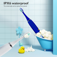 Elektryczne szczoteczki do zębów dla dzieci wzór kreskówki dla dzieci z wymianą głowica szczoteczki do zębów elektryczna szczoteczka ultradźwiękowa 3